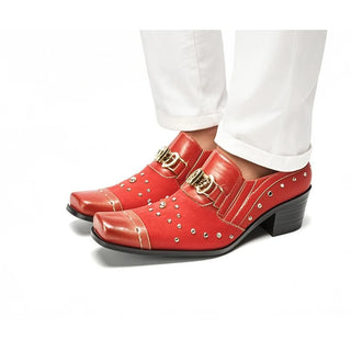 Riveted Cowhide Personalized Luxurious Shoes