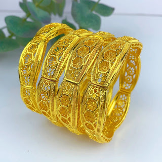 Luxury Dubai 24K Gold Plated Bangles For Women Indian African Bracelets Charm Wedding Ethiopian Arabic Hand Jewelry Party Gifts