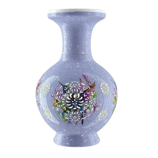 3D LED Light Puzzle Flower Vase Porcelain Design Home Decoration Diy Assembly Montessori Educational Toys Gift for Adults Kids