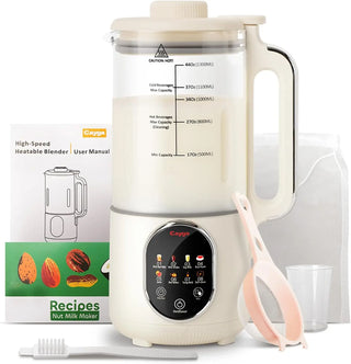 44oz Titanium Alloy Homemade Nut Milk Maker Machine Soy Milk Maker Homemade Almond, Oat, Juice, Coconut for Plant-Based Drinks w