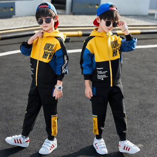 Boys Hooded Tracksuit Sport Sets