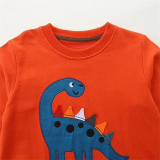 Dinosaur Print Trendy Sports Sweatshirt