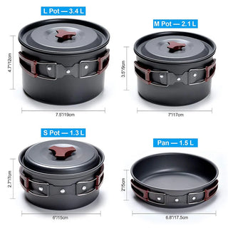 Outdoor Lightweight Camping Cookware Set