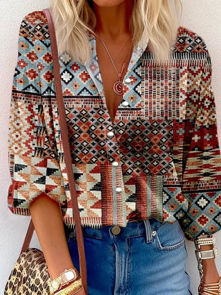 Comfortable Floral Long Sleeve Women's Shirt - Epictzar Intl.