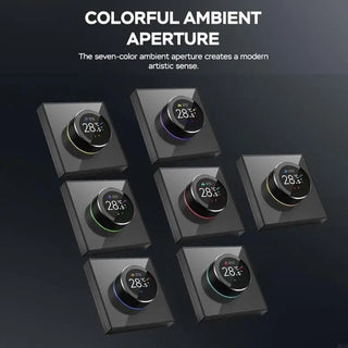 Ambient Light Adjustable Thermostat Touch Screens Interfaces Rotating Thermostat M89B