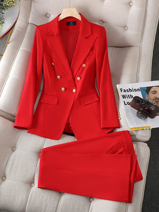 Office Ladies Business Wear Pants Suit