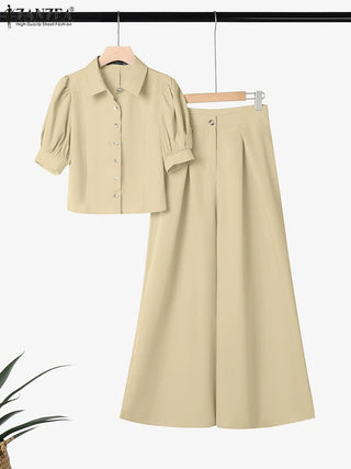 Women Stylist Wide Leg Pant Sets - Epictzar Intl.