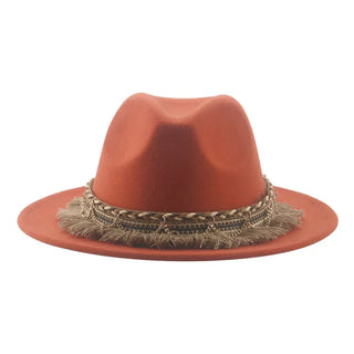 Luxury  Vintage Felted Fedora Hat