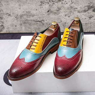 Elegant Brogue Flats Men's Formal Shoes