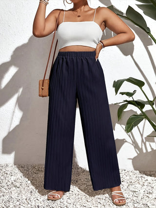 Loose High-Waist Wide-Leg Pants