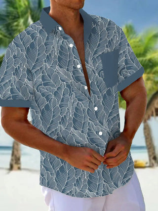Leisure Tourist Beach Print Short Sleeve Shirt - Epictzar Intl.