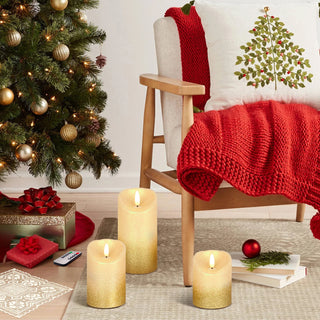 6pcs Led Flameless Electric Candles Remote Electric Rechargeable Flameless Candle Operated for Christmas Halloween Home Decor