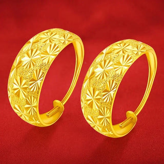 Elegant Stars Prosperous 24K Gold Earrings