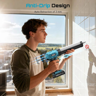Handheld Cordless Dripless Caulking Gun