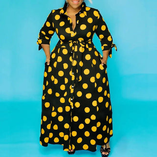 Women Button Up Versatile Maxi Dress - Epictzar Intl.