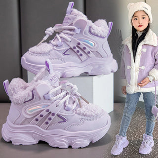 Winter Fashion Girls Luxury Plush Sneaker