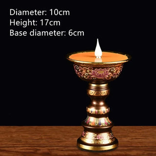 Acrylic Butter Enamel Simulated Candlestick