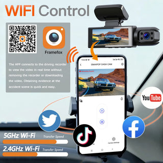 Dual Dash Cam Front And Inside Camera - Epictzar Intl.