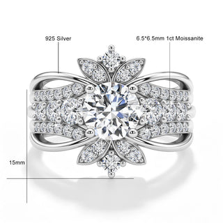 Luxury Moissanite Bridal Engagement Wedding Band
