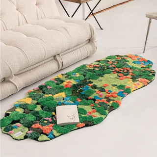 Long Soft 3D Moss Tufting Rug