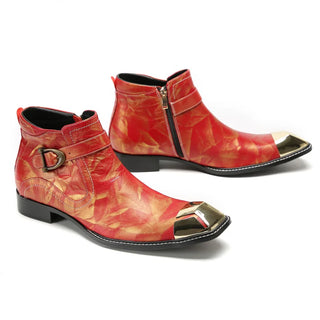 Elegant Genuine Leather Luxury Ankle Boots
