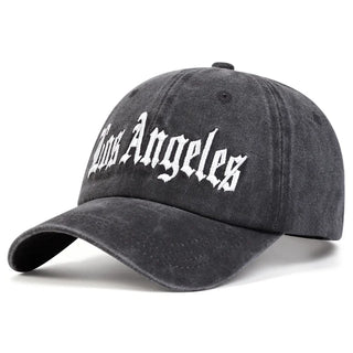 Unisex LOS ANGELES Personality Embroidery Wash Baseball Caps Spring Autumn Outdoor Adjustable Casual Hats Sunscreen Hat Cap