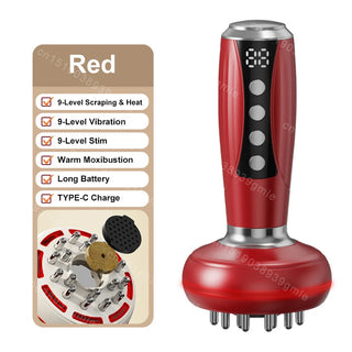 Powerful Gua Sha Massage Instrument Fat Burning, Slimming and Relaxation Frosted Massager Meridian Body Soothing Brush Microcurr