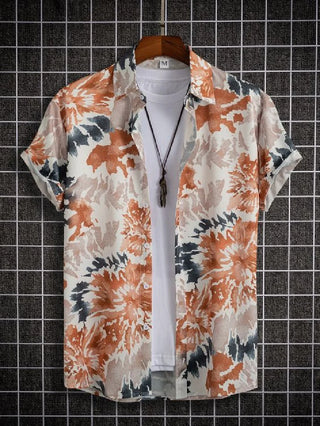 Men's Retro Printed Pattern Shirt