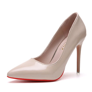 French Patent Leather High-heeled Shoes