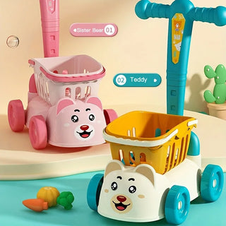 Kids Shopping Cart Trolley Play Set