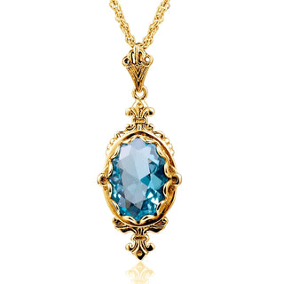 Trendy Garnet Vintage Wedding Pendant