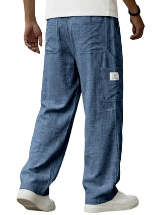 Loose Fit Light Blue Pants