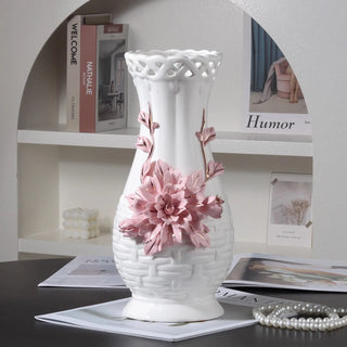 Living Room Decor Ceramic Flowers Vase
