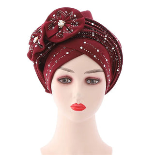 African Turban Braids Headscarf Bonnet