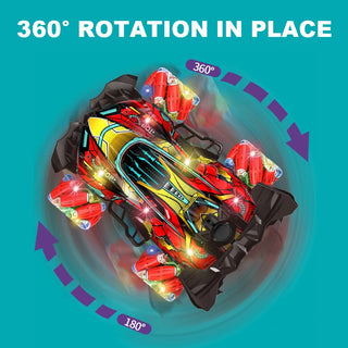 RC LED Light Wheel Stunt Toy Car