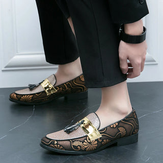 Pointed Toe Business Casual Leather Shoes