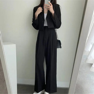 Office Lady High Waisted Blazer Suits