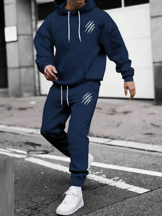 Hooded Paw Printed Running Sportswear