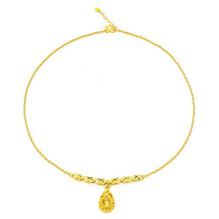 Luxury Women's 24K Drop Chain & Pendant Set - Epictzar Intl.