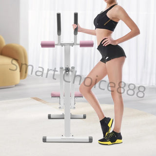 Dual-Track Abdominal Trainer Ab Machine 330lbs Weight Capacity Foldable Gear Adjustment Core & Abdominal Exercise for Home Gym