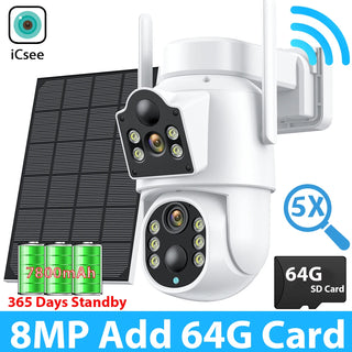 Solar WIFI Dual Lens Security Camera