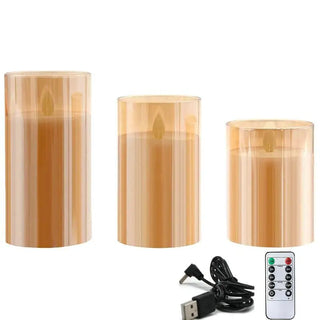 Rechargeable LED Flameless Candle Set