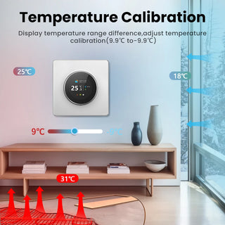 MIUCDA Tuya WiFi Knob Thermostat Smart Temperature Controller Electric Heating Water Gas Boiler Works With Alexa Google Home