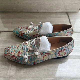 Luxury Embroidered Pointed Toe Shoes