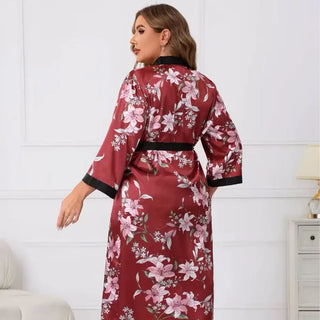 Women's Long Silk Big Sister Robes