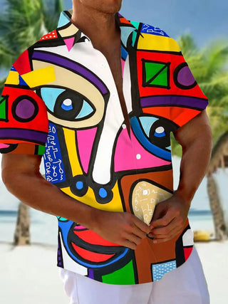 Leisure Tourist Beach Print Short Sleeve Shirt - Epictzar Intl.