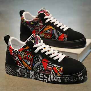 Breathable  Graphic Design Skateboard Shoes