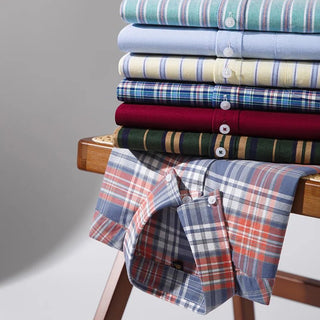 Solid Color 100% Pure Cotton Men Oxford Shirt - Epictzar Intl.