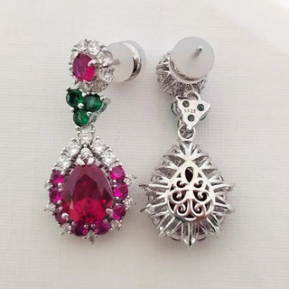 High Carbon Diamond Drop Crystal Earrings - Epictzar Intl.