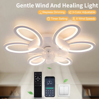 Modern Smart LED Ceiling Fan Lamp